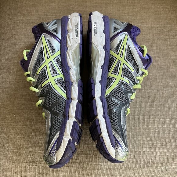 Asics Gel Kayano 21 Womens Size 11 Running Shoes Purple Green Silver T4H7N - Picture 3 of 11
